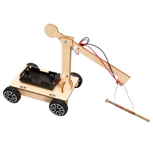 Wissenschaftliches Spielzeug zur Herstellung von Kranen für Kinder, Kit zur Herstellung von wissenschaftlichen Kranen, Lernspielzeug mit elektromagnetischem Kran für Kinder, fördert das logische von Generic