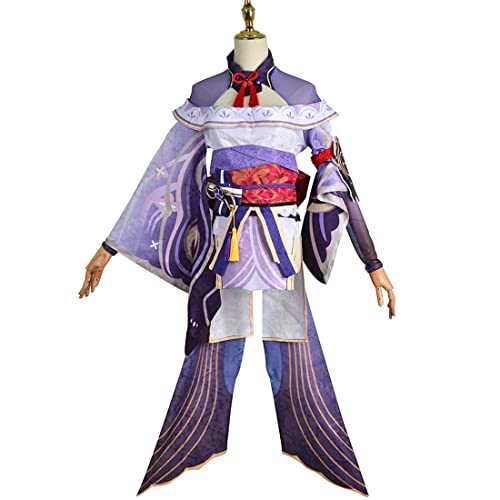 Women 's Raiden Shogun Cosplay Kostüm Spiel einheitliche Outdoor-Kleidung,Purple-XL von Generic