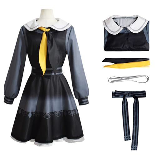 Womens Anime Cosplay Kostüm Für Akiyama Mizuki Kleid Uniform Full Set Halloween Party (Grau A,XL) von Generic