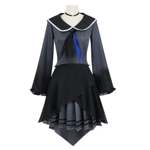 Womens Anime Cosplay Kostüm Für Akiyama Mizuki Kleid Uniform Full Set Halloween Party (Grau B,S) von Generic