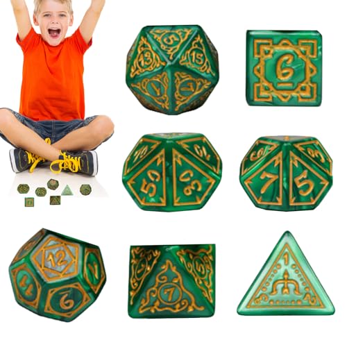 Würfel für Spiel, Brettspiel Würfel | Acryl Brettspiel DICE,Home Bar Wohnheim Verwenden Sie lebendige Farben Komplett-Set mit magnetischer Aufbewahrungsbox für Gruppenaktivitäten von Generic
