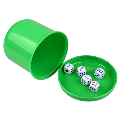 Würfelbecher-Set – Würfel-Stapelbecher-Set mit Deckel | Würfelstreuerbecher mit 5 Würfeln | Tragbarer Würfelbecher für Party-Würfelspiele | Lustige Würfelspiele für Familien, Erwachsene und Spieleaben Würfelbecher-Set – Würfel-Stapelbecher-Set mit Deckel | Würfelstreuerbecher mit 5 Würfeln | Tragbarer Würfelbecher für Party-Würfelspiele | Lustige Würfelspiele für Familien, Erwachsene und Spieleaben von Generic
