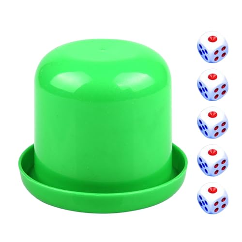 Würfelbecher Set für Erwachsene | Lustige Würfelbecher | Würfelshakerbecher mit 5 Würfelwürfeln für Partywürfelspiele Würfelspiele für Familie Würfelset Tragbare Würfelbecher Set Würfelbecher Set für Erwachsene | Lustige Würfelbecher | Würfelshakerbecher mit 5 Würfelwürfeln für Partywürfelspiele Würfelspiele für Familie Würfelset Tragbare Würfelbecher Set von Generic
