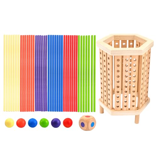 Würfelspiel Aus Holz | Sammlungsspiel Ausgleichsturm Aus Holz, Bunte Holzstäbchen Stäbchen Aus Holz Stapeln Lernspielzeug Im Vorschulalter Pe Würfelspiel Aus Holz | Sammlungsspiel Ausgleichsturm Aus Holz, Bunte Holzstäbchen Stäbchen Aus Holz Stapeln Lernspielzeug Im Vorschulalter Pe von Generic