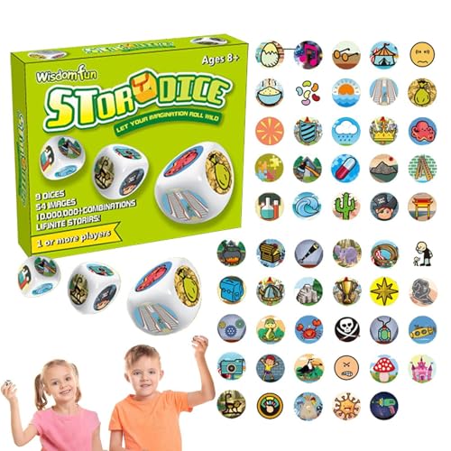 Würfelspiel zum Geschichtenerzählen – lustiges Geschichten-Würfelspiel, kreatives frühes Lernspiel, logisches Denken, lustiges Familienaktivität, Sti Würfelspiel zum Geschichtenerzählen – lustiges Geschichten-Würfelspiel, kreatives frühes Lernspiel, logisches Denken, lustiges Familienaktivität, Sti von Generic