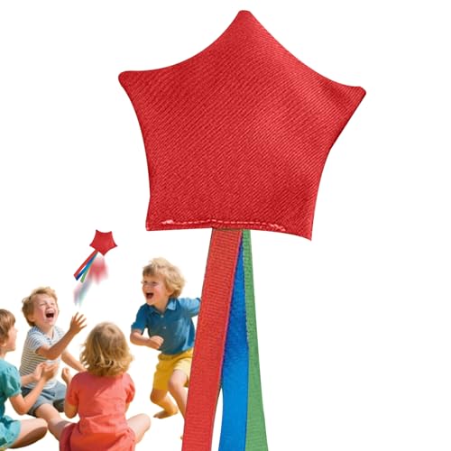 Wurftaschen für Geschicklichkeitsspiele | Sterntaschen, tragbares Spielzeug mit Bändern für Garten, Camping, Klassenzimmer, Indoor, Outdoor und von Generic