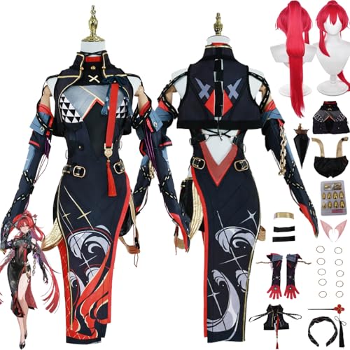 Wuthering Waves Yinlin Cosplay Costume Outfit Game Character Uniform Complete Set Halloween Carnival Dress Up Suit with Wig False Ears for Women Wuthering Waves Yinlin Cosplay Costume Outfit Game Character Uniform Complete Set Halloween Carnival Dress Up Suit with Wig False Ears for Women von Generic