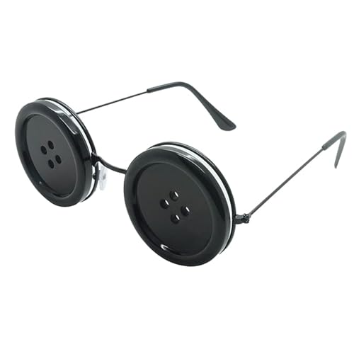 XHBTS Knopfaugen Brille Coraline Halloween Kostüm Zubehör Cosplay (Black A) von Generic