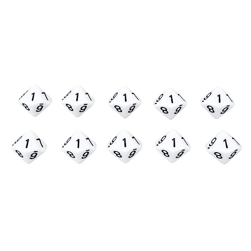 ZUGENTUR ZICKEN, Easy Reading Dice Gutes Gleichgewicht 20pcs 10 Seiten Zum Spaß (White) von Generic