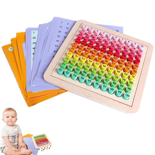 Zählbrett für Kinder – 1-100 Bretter aus Holz mit hundert Montesori Mathematik-Lernbrettern | Zahlenbrett aus Holz, hundert Montesori Brett, Zahlenbrett für Kinder Zählbrett für Kinder – 1-100 Bretter aus Holz mit hundert Montesori Mathematik-Lernbrettern | Zahlenbrett aus Holz, hundert Montesori Brett, Zahlenbrett für Kinder von Generic