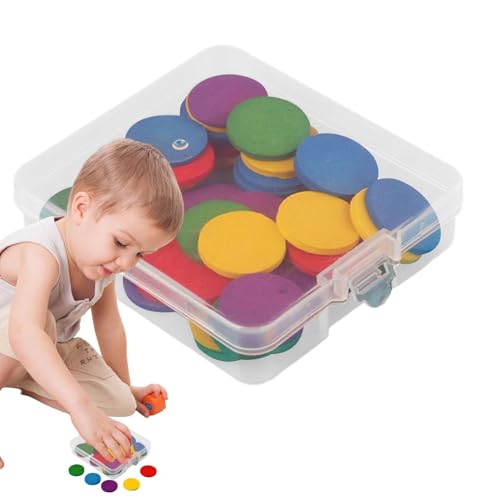 Zählen Sie die Manipulationen, die Marker-Späne von Bingo – 50 Stück Math Commers Rounds Rounds – Brain Developmental Toy School Teaching Supplies für Mädchen von Generic