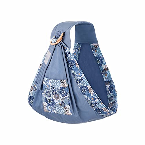 Zählrahmen 4-in-1-Babytragetuch, atmungsaktiv, Kuscheltuch, Original, dehnbar, nach der Geburt, nach der Geburt Kleinkindspielzeug Auto (Blue, One Size) von Generic