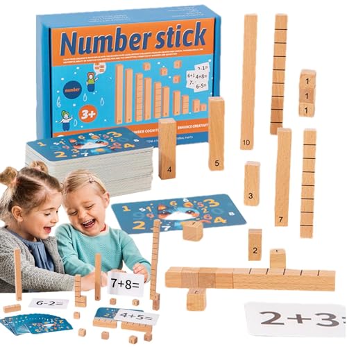 Zählwürfel, Zählblöcke für Mathematik, Zahlenzählblöcke, Spielzeug mit Aktivitätskarten, Holzspielzeug für Mathematik-Manipulatoren im Vorschulalter für kleine Kinder Zählwürfel, Zählblöcke für Mathematik, Zahlenzählblöcke, Spielzeug mit Aktivitätskarten, Holzspielzeug für Mathematik-Manipulatoren im Vorschulalter für kleine Kinder von Generic