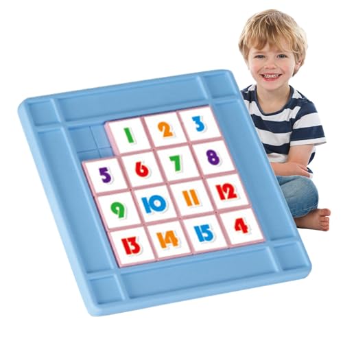 Zahlen-Puzzle, Schiebeblock-Puzzle, Puzzle, Farbklassifizierungspuzzle, Lernspielzeug, Diashow-Zahlenspiel, Spielzeug von Generic