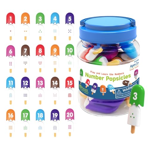 Zahlen-Zuordnungsspiel – Eiscreme-Spiel, Niedliches Erkennungsspielzeug | Lernspielzeug Für Vorschulkinder: Buchstaben-Verknüpfungsspielzeug Mit Am Stiel, Lernmaterialien Für Den Kindergarten von Generic