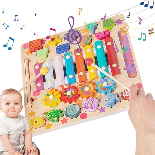 Zahlenerkennungsspielzeug, Lernspielzeug für Kleinkinder | Musikalisches Xylophon-Holzspielzeug - -Spielzeug für Kinder, entwicklungsförderndes Lernspielzeug für von Generic