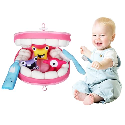 Zahnarztspiel für Kinder - Zahnpflege -Bildungsset mit Arztspielzeugwerkzeugen, Zahnbürsten und simulierten Zähnen, Frühes Lernen für das Erwachen und motorische Fähigkeiten | Interaktives Spielzeug von Generic