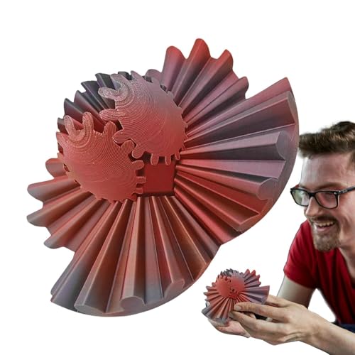 Zahnrad-Ball-Spielzeug – Ball mit Zahnrad, | rotierender Ball mit Zahnradkugel, Aktivitätsball, Anti-Stress-Spielzeug bedruckt für die Arbeit oder die von Generic