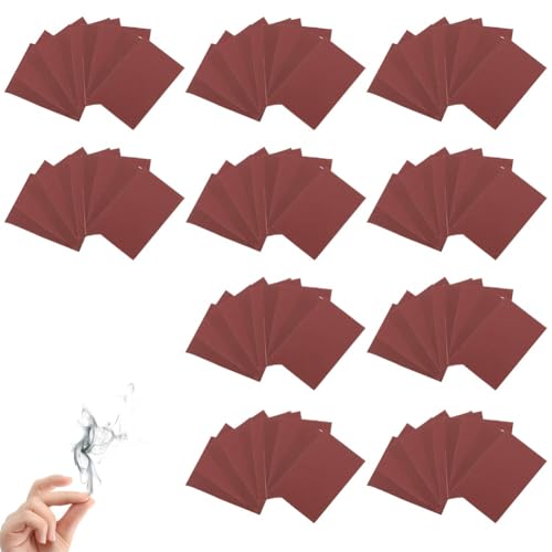 Zauberartikelpapier, Lustiger Zaubertrick Mit Karten, Um Mit Den Fingern Rauch Zu Erzeugen, Performance-Requisiten, Papiermagie, Blitzfeuerblätter, Fantasy-Requisiten, Höllenrauch(100pcs) von Generic