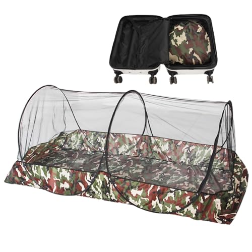 Zelt mit Moskitonetz - Zelt aus Polyester-Mesh, Zelt mit Moskitonetz, tragbares Moskitonetz, atmungsaktives Netzzelt, Campingzelt mit Transporttasche von Generic