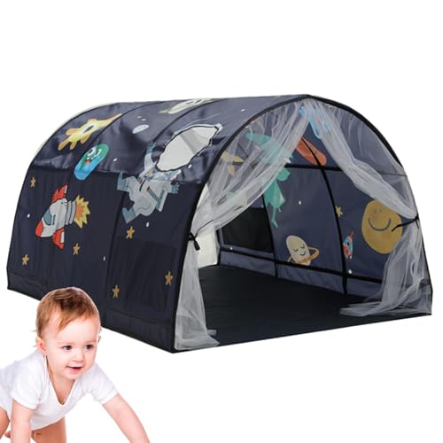 Zelte für Kleinkinder, Tunnelzelt für Kleinkinder, Canopy Bed Dream Privacy Space Schlafzelte, komplett für zwei Einzelbetten, Pop-Up-Rahmen-Design Zelte für Kleinkinder, Tunnelzelt für Kleinkinder, Canopy Bed Dream Privacy Space Schlafzelte, komplett für zwei Einzelbetten, Pop-Up-Rahmen-Design von Generic