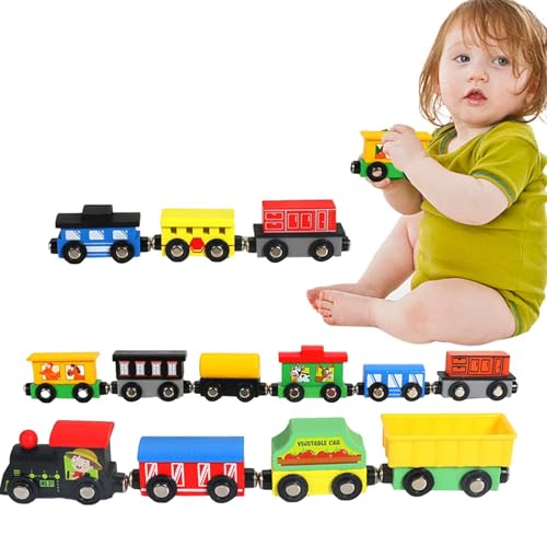 Zubehör aus Holz, Zug-Spielzeug-Set, Puzzle-Spielzeugzug | Spleißen Sie 13 Autos, Lernspielzeug-Set für Mädchen im Kindergarten Zubehör aus Holz, Zug-Spielzeug-Set, Puzzle-Spielzeugzug | Spleißen Sie 13 Autos, Lernspielzeug-Set für Mädchen im Kindergarten von Generic