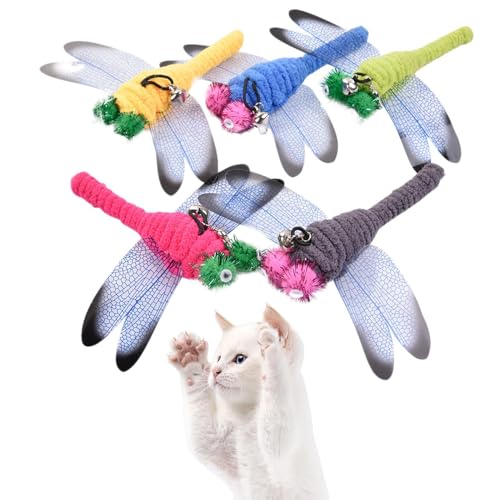 Zubehör für Katzenspielzeug – interaktives Katzenspielzeug, Libellenkopf, Ersatz für Katzenspielzeug | 5 Stück Teaser-Zubehör Zubehör für Katzenspielzeug – interaktives Katzenspielzeug, Libellenkopf, Ersatz für Katzenspielzeug | 5 Stück Teaser-Zubehör von Generic