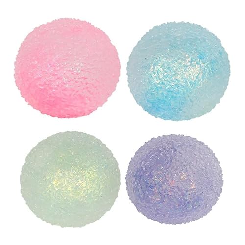 Zucker Squeeze Ball mit Glitzerschleim - Silikon Squeezeball für Kids ab 3 Jahren - Rot, Gelb, Blau, Grün Zucker Squeeze Ball mit Glitzerschleim - Silikon Squeezeball für Kids ab 3 Jahren - Rot, Gelb, Blau, Grün von Generic