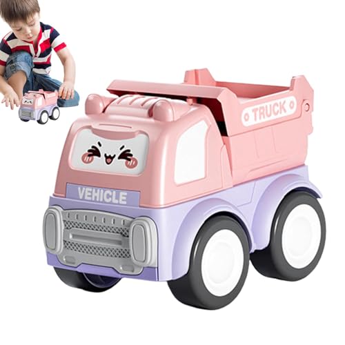 Zurückziehendes Auto-Spielzeug,Zurückziehauto - Cartoon-Spielzeugfahrzeuge,Kleine Baggerautos mit Kran mit Zugladegerät, Klassenzimmer Preise für Mädchen d von Generic