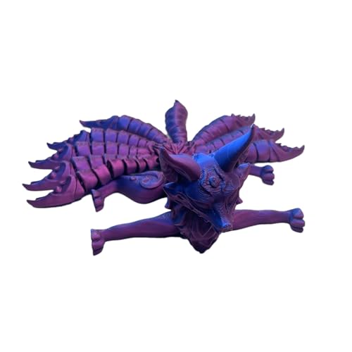 -bedrucktes Fuchsspielzeug, bedruckter Fuchs flexibel | Neunschwanzfuchs dekorative Sammelaktivität - Klappbarer Fox Fidget Toy Surprise, multiartikuläre Actionfiguren, bewegliches Kinderspielzeug vo -bedrucktes Fuchsspielzeug, bedruckter Fuchs flexibel | Neunschwanzfuchs dekorative Sammelaktivität - Klappbarer Fox Fidget Toy Surprise, multiartikuläre Actionfiguren, bewegliches Kinderspielzeug vo von Generic