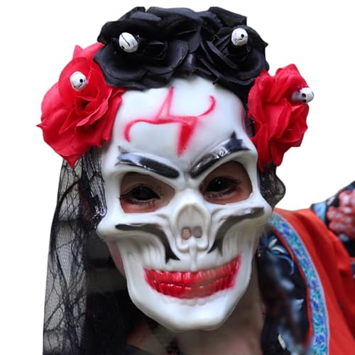 der Toten Halloween Vollgesichtskopfbedeckung Kostüm Requisiten Party Make-up Lustige Cosplay Requisiten Vzm540 (B, 27cm) von Generic
