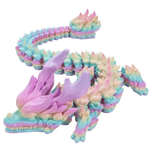 -gedruckte Drachenspielzeug, gedruckter Drache flexibel,Spielzeugdrache -Druck - Gelenkdrache Drache Flexible Gelenkdrache Ostereier Korbfüller für Zuhause Kind von Generic