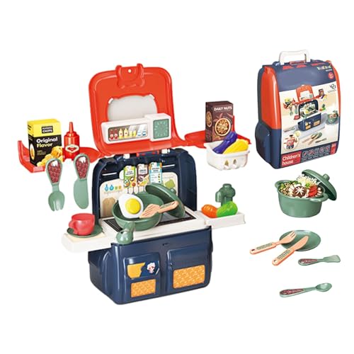 küche Spielset, tun Sie das Kochen von Lebensmitteln Set | Spielzeugküche tun Food Toy Rucksack - Realistischer tragbarer Küchengeschirr -Spielset für 3+ Jahre altes Geburtstag küche Spielset, tun Sie das Kochen von Lebensmitteln Set | Spielzeugküche tun Food Toy Rucksack - Realistischer tragbarer Küchengeschirr -Spielset für 3+ Jahre altes Geburtstag von Generic