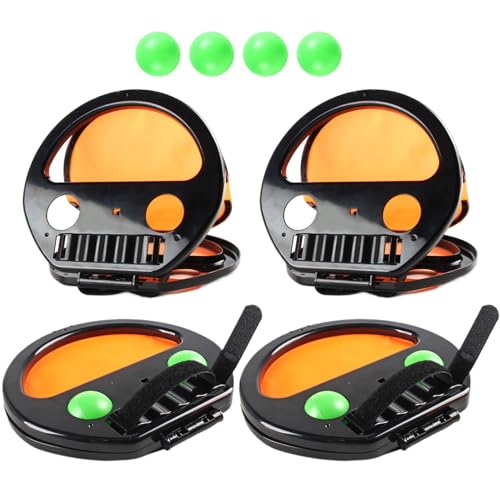 -und-Fang-Ballspiel – farbenfrohes Outdoor-Spiel, motorikförderndes Sportspielzeug | Freizeitspiel für Geburtstagspartys, Reisen und Picknickplätze – Bewegungsstation, Kindererlebnisfläche, Ferien von Generic