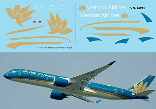1/144 Aufkleber kompatibel mit Airbus A350 Vietnam Airlines TB Decal TBD526 1/144 Aufkleber kompatibel mit Airbus A350 Vietnam Airlines TB Decal TBD526 von Generico
