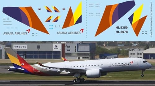 1/144 Decals kompatibel mit Airbus A350 Asiana Airlines livery TB Decal TBD518 1/144 Decals kompatibel mit Airbus A350 Asiana Airlines livery TB Decal TBD518 von Generico