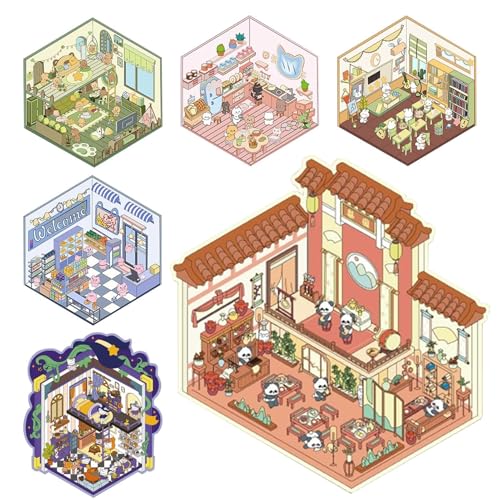 3D-Aufkleber für Zuhause, lustige Cartoon-Szene, Cartoon-Aufkleber, Miniatur-Aufkleber, Partygeschenke für Stress D 3D-Aufkleber für Zuhause, lustige Cartoon-Szene, Cartoon-Aufkleber, Miniatur-Aufkleber, Partygeschenke für Stress D von Genérico