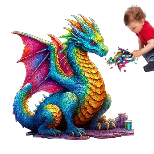 3D-Puzzle aus Holz, Tierpuzzle aus Holz, 3D-Puzzle, Drachenmuster, Lernspielzeug, Drachenmuster, Dekoration 3D-Puzzle aus Holz, Tierpuzzle aus Holz, 3D-Puzzle, Drachenmuster, Lernspielzeug, Drachenmuster, Dekoration von Genérico
