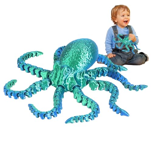3D-bedrucktes Oktopus-Spielzeug, 3D-bedrucktes Oktopus-Spielzeug, Sammelfigur mit beweglichem Oktopus, attraktive Meereskreatur zur Linderung von Stress und Unruhe, kreative DIY-Dekoration 3D-bedrucktes Oktopus-Spielzeug, 3D-bedrucktes Oktopus-Spielzeug, Sammelfigur mit beweglichem Oktopus, attraktive Meereskreatur zur Linderung von Stress und Unruhe, kreative DIY-Dekoration von Genérico