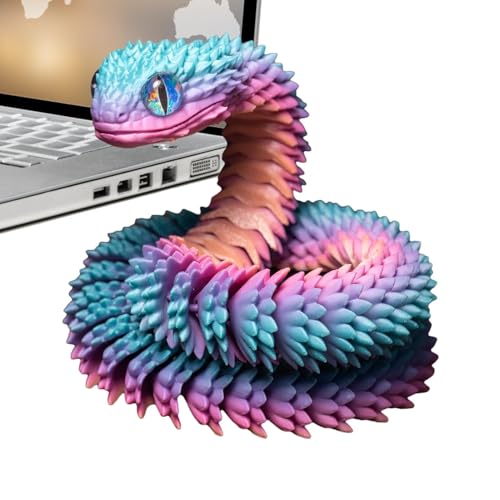 3D-gedruckte Scharnierschlauch Spielzeug - flexibles Gelenkspielzeug | Tiermodell bewegliche Ornamente für Schreibtisch, Zuhause und Erwachsene | Spaß und kreative Schlangenspielzeug p 3D-gedruckte Scharnierschlauch Spielzeug - flexibles Gelenkspielzeug | Tiermodell bewegliche Ornamente für Schreibtisch, Zuhause und Erwachsene | Spaß und kreative Schlangenspielzeug p von Genérico
