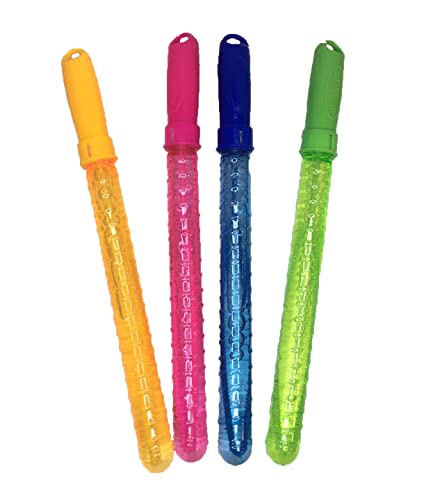 4 x Seifenblasen Schwert Magic Bubble Große Seifenblasen für Geburtstage, Gartenpartys und Hochzeiten Seifenblasen Schwert Seifenblasen (4 Stück - 27,5 cm) von Generico
