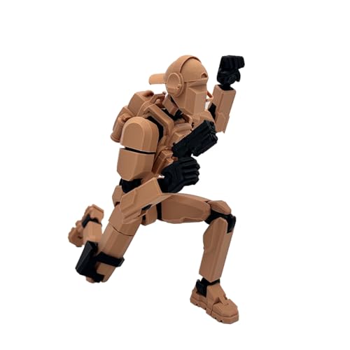 Actionfigur Dummy 13 Soldat, 14 cm, 30 Gelenkpunkte, mit Kampfzubehör, Guerillakämpfer, Ops 13-Kollektion, Spezialoperationssoldaten, braune und schwarze Militärpuppe von Genérico