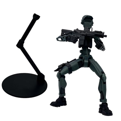 Actionfigur XL Dummy 13 Kommandant, 28 cm, 30 Gelenkpunkte, mit Kampfzubehör und Ständer, Kollektion OPS 13 Special Operations Soldaten, Armeegrün und Schwarz, verschweißt Actionfigur XL Dummy 13 Kommandant, 28 cm, 30 Gelenkpunkte, mit Kampfzubehör und Ständer, Kollektion OPS 13 Special Operations Soldaten, Armeegrün und Schwarz, verschweißt von Genérico