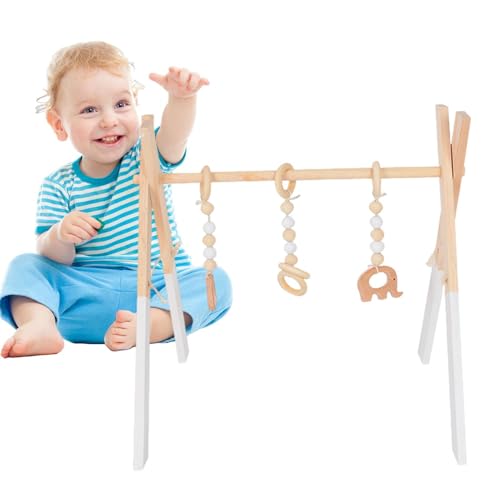 Aktivitäts-Fitnessstudio für Kleinkinder – Kinder-Fitnessstudio mit geruchlosem Holzrahmen | Lernspielzeug für Kleinkinder für Wohnzimmer, Neugeborenenzimmer, Bildungszentrum von Genérico
