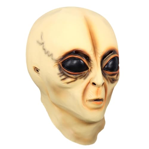 Alien-Gesichtsabdeckung, Alien-Kopfzubehör, realistische Halloween-Gesichtsbedeckung, Mehrzweck-Kopfbedeckung, Festival-Kostüme für Partys, Cosplay Alien-Gesichtsabdeckung, Alien-Kopfzubehör, realistische Halloween-Gesichtsbedeckung, Mehrzweck-Kopfbedeckung, Festival-Kostüme für Partys, Cosplay von Genérico