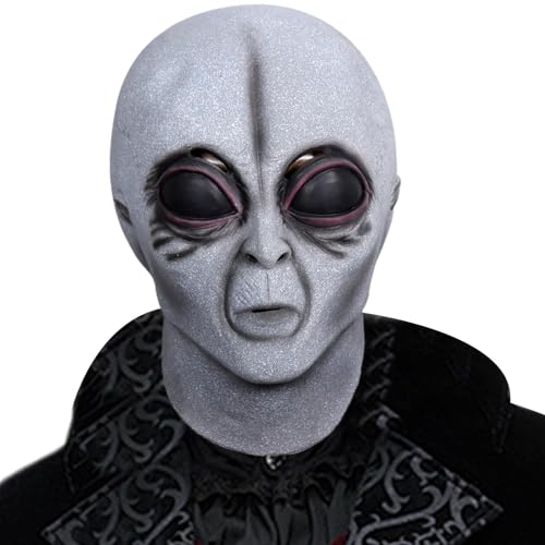 Alien-Gesichtsbedeckung – Realistisches Accessoire für den Halloween-Kopf, tragbare Gesichtsbedeckung für Festivals, realistisches Kopfzubehör für Halloween, Mehrzweck-Zubehör Alien-Gesichtsbedeckung – Realistisches Accessoire für den Halloween-Kopf, tragbare Gesichtsbedeckung für Festivals, realistisches Kopfzubehör für Halloween, Mehrzweck-Zubehör von Genérico