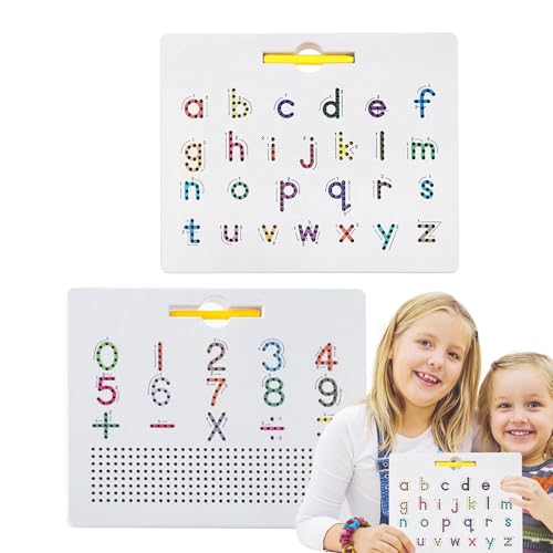 Alphabet-Tracking Board – Magnetische Alphabettafel | Lernbuchstaben | 2-in-1 Lern- und Schreibspielbrett | Magnetische Tracking-Board mit doppelten Magneten Alphabet-Tracking Board – Magnetische Alphabettafel | Lernbuchstaben | 2-in-1 Lern- und Schreibspielbrett | Magnetische Tracking-Board mit doppelten Magneten von Genérico