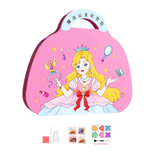 Anziehspiele für Mädchen: Aufkleber-Set für Make-up-Aktivitäten, Stickerbücher für künstlerische Aktivitäten, Spielzeug, Prinzessinnen-Kostüme, Schminkspiele für Ni von Genérico