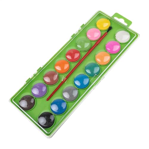 Aquarell-Malset für Kinder, Aquarell-Set für Kinder, interaktives Malset, Aquarell-Malset in 16 Farben, mit Pinsel, pädagogisches Zeichenset für Künstler, Prinzipi Aquarell-Malset für Kinder, Aquarell-Set für Kinder, interaktives Malset, Aquarell-Malset in 16 Farben, mit Pinsel, pädagogisches Zeichenset für Künstler, Prinzipi von Genérico
