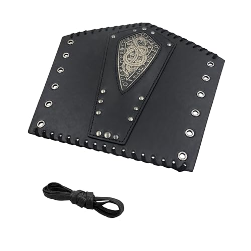 Armschutz aus Kunstleder, mittelalterliche Cosplay-Armbänder, verstellbar, weicher Handgelenkschutz, Kostümzubehör, LARP-Design, Rollenspiel-Requisite Armschutz aus Kunstleder, mittelalterliche Cosplay-Armbänder, verstellbar, weicher Handgelenkschutz, Kostümzubehör, LARP-Design, Rollenspiel-Requisite von Generico
